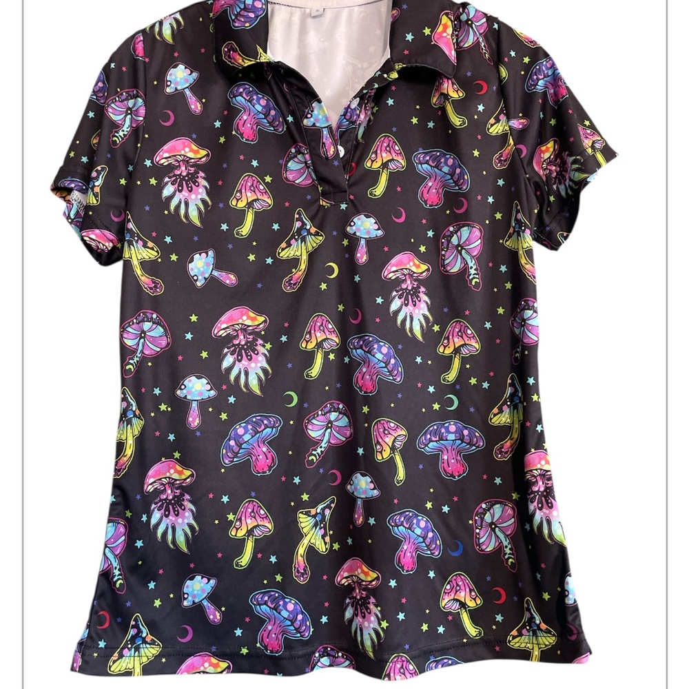 Psychedelic Mushroom Pattern Shirt